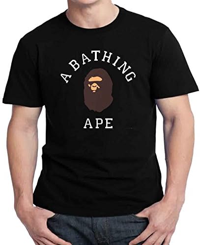 Amazon.com: bape A Bathing ape Logo for X-Large Black Men T Shirt